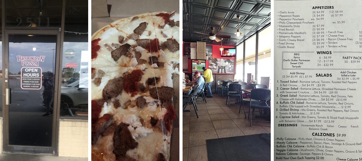 Brooklyn Pizza Menu