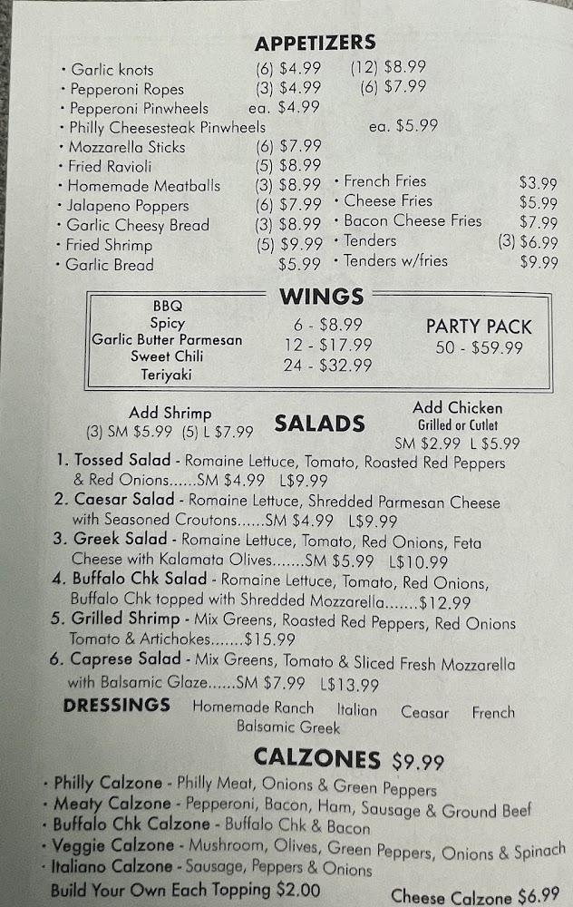 Brooklyn Pizza Menu image 1