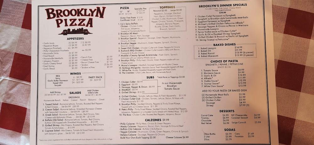 Brooklyn Pizza Menu image 4